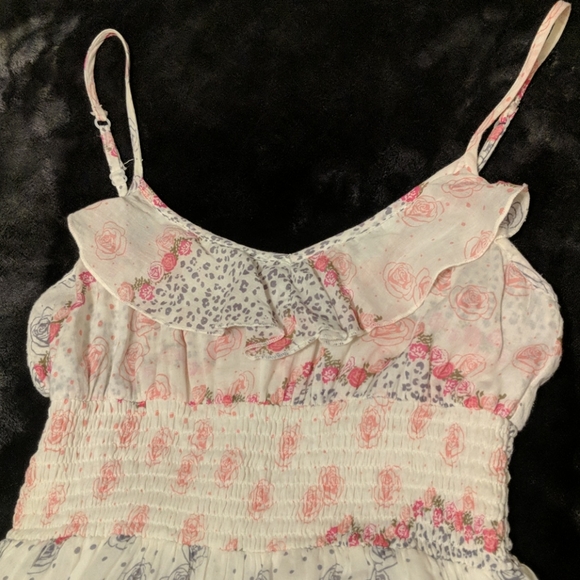 Flowy Rose & Leopard Sundress - Picture 2 of 6